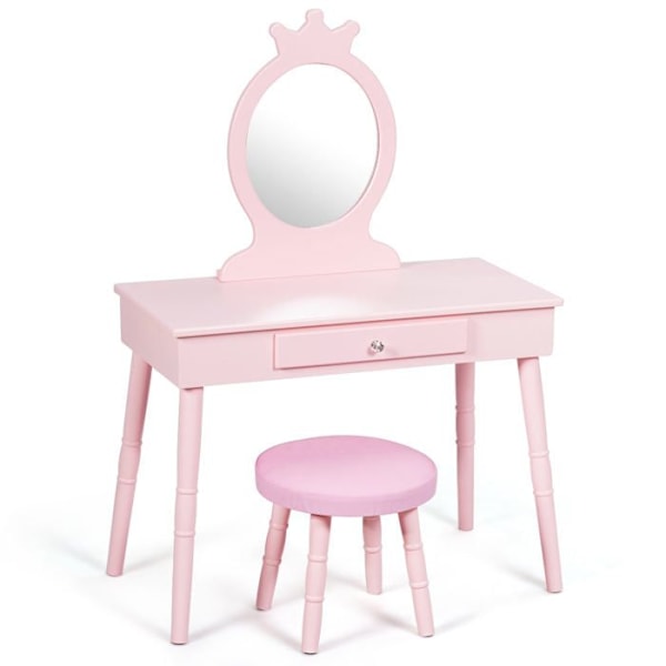 Lasten hiustenkuivaaja - Décoshop26 - Malli 3 - Vaaleanpunainen - MDF ja mänty - 1 laatikko Rosa