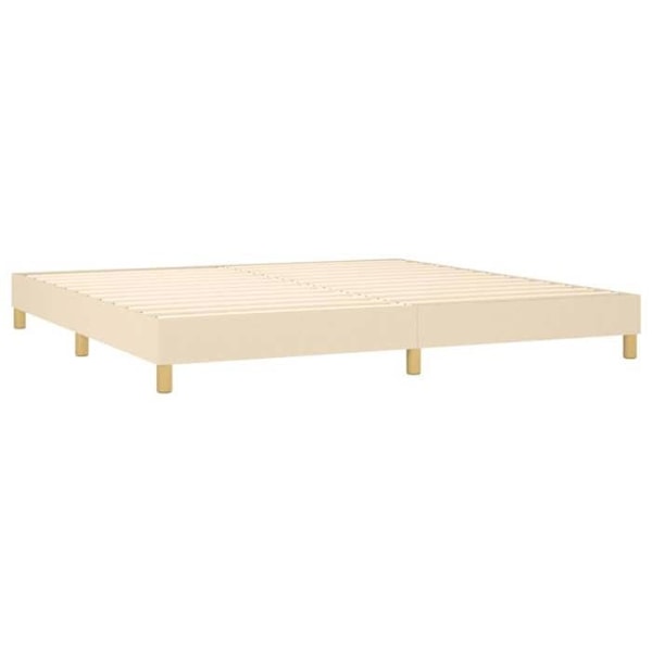 Sänkyjalat ja lakanat 200x200 cm crème-kangas TDL0207253 Grädde