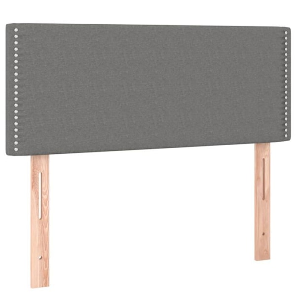 Hovedgærde - TDL - 80 x 5 x 78/88 cm - Mørkegrå stof - 1 person - Ikke aftageligt.