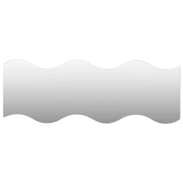 Sæt af 4 vægmirroer 60 x 18,5 bølget glas