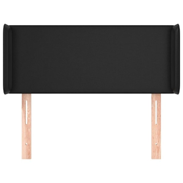 Sänggavel - Svart - 83x16x78/88 cm - Konstläder - Klassisk - Hållbar Svart