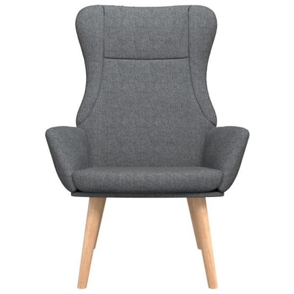 Moderne grå mørk stof loungestol sofa design DEC026691 Grå