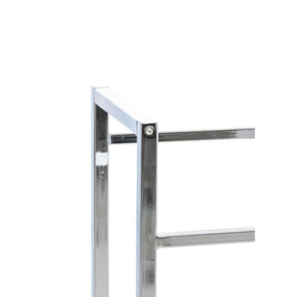 ställ för dryckeskistor 91x112 cm för 6 kistor stöd för förvaring ställ på fot i kromat metall 10_0003215 kastanj