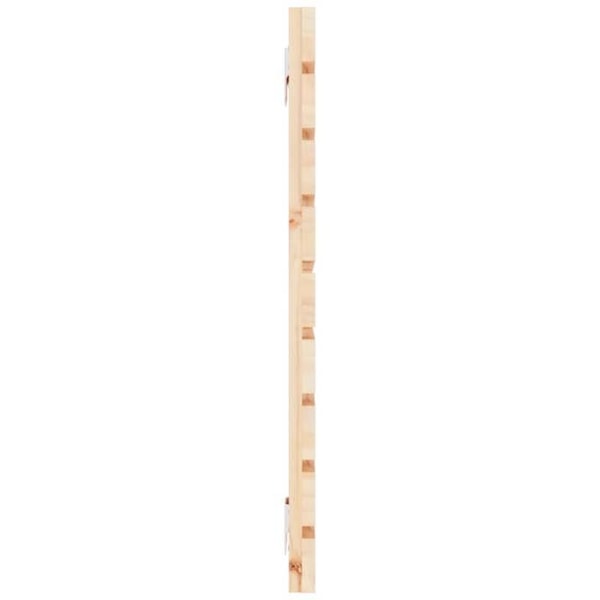 Hovedgavl til seng, vægmonteret møbel i paletstil, 126 x 3 x 63, massivt fyrretræ