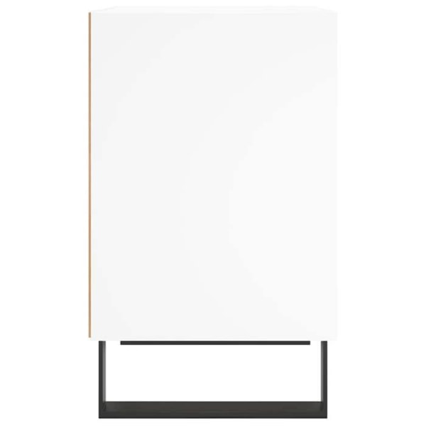 Sæt med 2 natborde med åbent rum 40 x 30 x 50 cm hvidt ingeniørtræ DEC034897 Vit