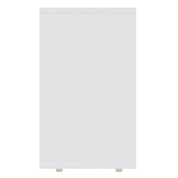 Set om 3 vita sidobord i agglomerat DEC032694 Vit