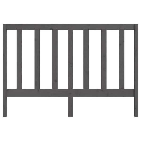 Hovedgavl til seng til soveværelse møbel 166 x 4 x 100 cm grå fyrretræ TDL0203384 Grå