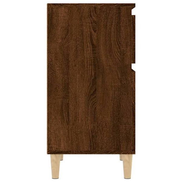 2 kpl yöpöytiä laatikolla ja ovellisella tilalla 40 x 35 x 70 cm ruskeaa puuelementtiä DEC035198 kastanj