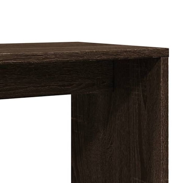Sidobord för soffända, växtstöd 50 x 30 x 50 cm i ingenjörsträ, brun DEC032624 kastanj