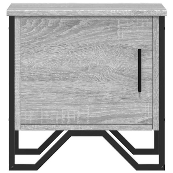 Natskab med rum og dør 40 x 30 x 40 cm grå ingeniørtræ DEC034599 kastanj