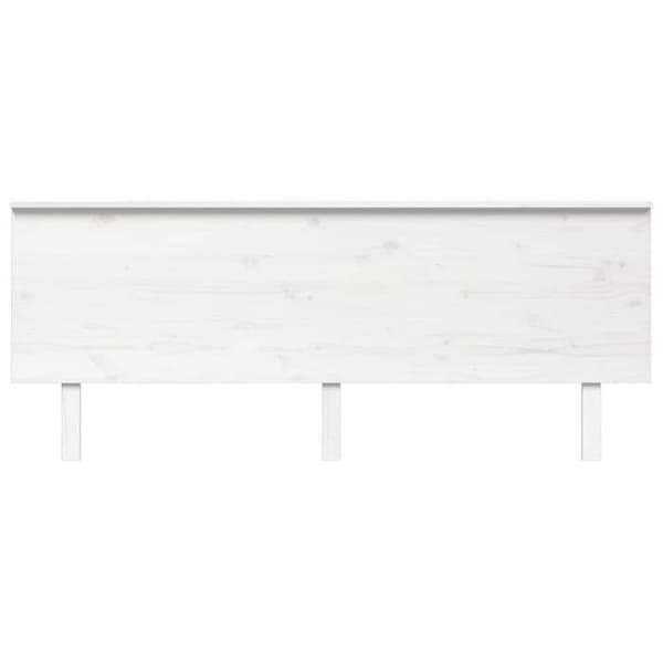 Sänggavel tillbehör säng sovrum möbel 204 x 6 x 82,5 vit furu