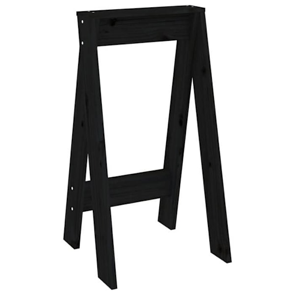 Sæt med 2 barstole til bord, siddehøjde 40 x 40 x 75 cm, sort fyrretræ DEC026413 kastanj