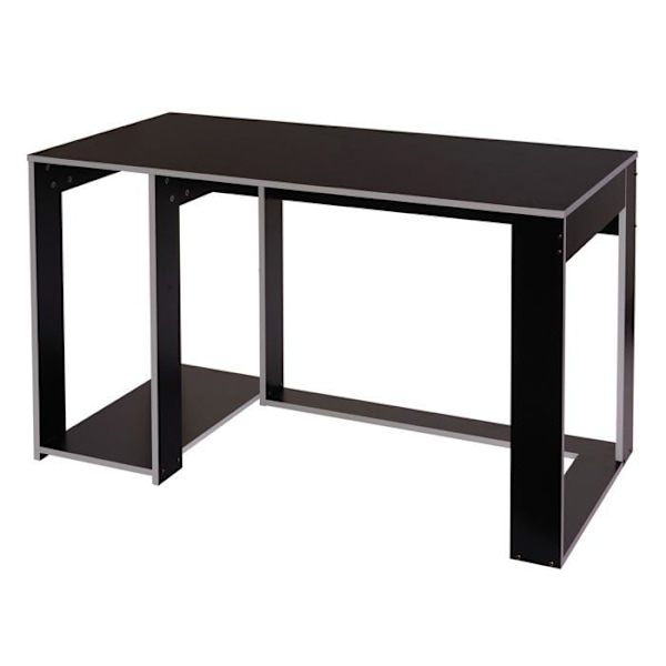 Bureau bordplade til computer 120 x 60 x 76 i sort grå MDF
