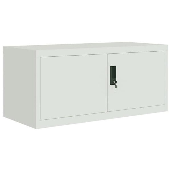 Toimistokaappi, lukittavat laatikkomoduulit, toimistokalusteet 90 x 40 x 40 cm, vaalea harmaa teräs, DEC024542 Grå