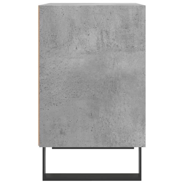 Sæt med 2 natborde med åbne rum 40 x 30 x 50 cm ingeniørtræ grå og jern DEC035355 kastanj