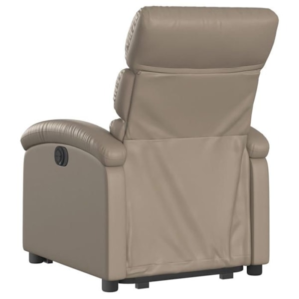 Fauteuil relax TV med elektrisk løftefunktion, meget komfortabel i PVC farve cappuccino DEC028250 Guld