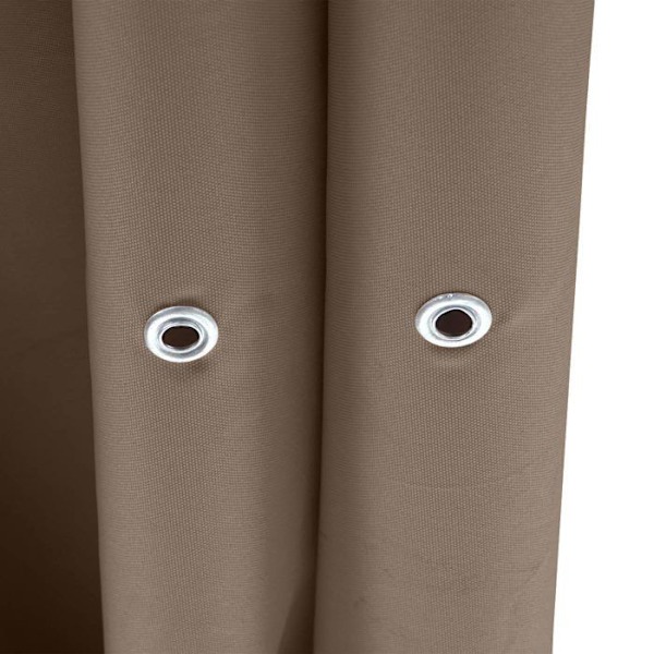 Pergola med skjutbart tak trädgårdspaviljong stabil struktur 6cm + skjutbart tak 3x3m brun taupe 04_0004115 kastanj