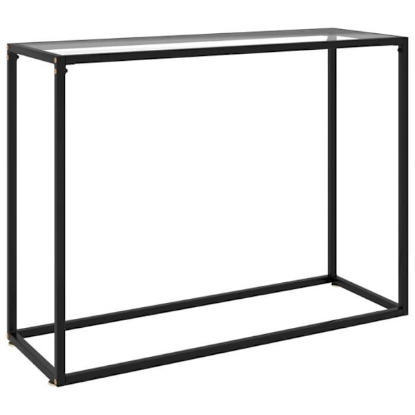 Konsolbord praktiskt för en organiserad entré 100 x 35 x 75 cm transparent härdat glas och stål DEC032262 Guld