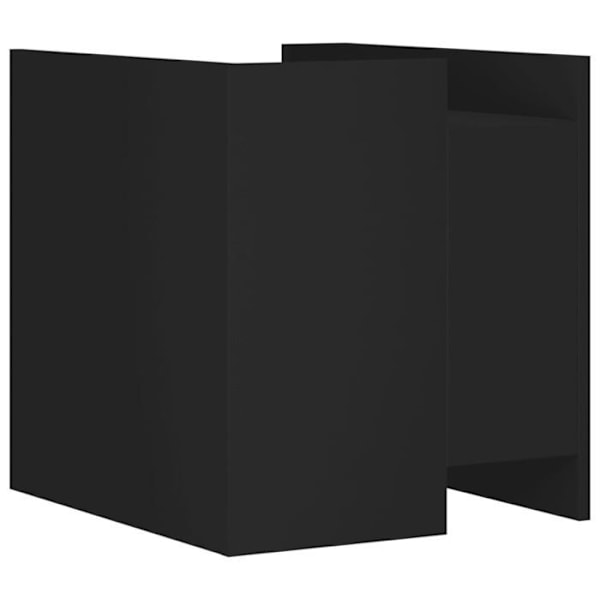 Natskab med rum 45 x 50 x 50 cm sort ingeniørtræ DEC034491 kastanj
