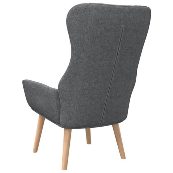 Soffa lounge fåtölj i modern design i mörkgrått tyg DEC026691 Grå