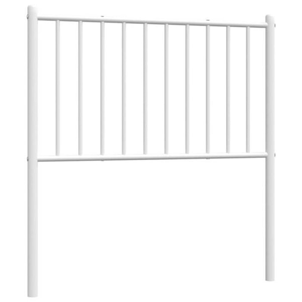 Sänggavel tillbehör sovrum möbel 80 cm metall vit TDL0202456