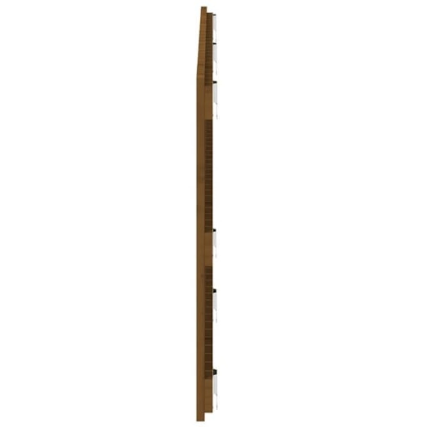 Sänggavel till sovrum väggmonterad möbel 147 x 3 x 60 Ljust brunt massivt trä