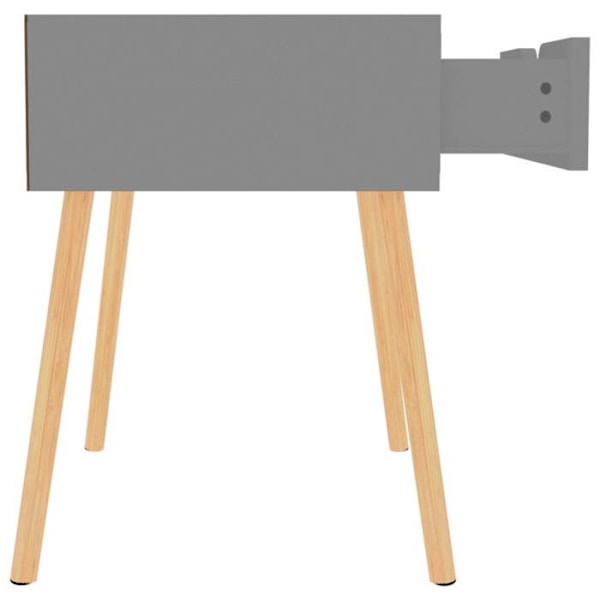 2 kpl yöpöytiä, joissa on laatikko 40 x 40 x 56 cm harmaata kuitulevyä DEC035332 kastanj
