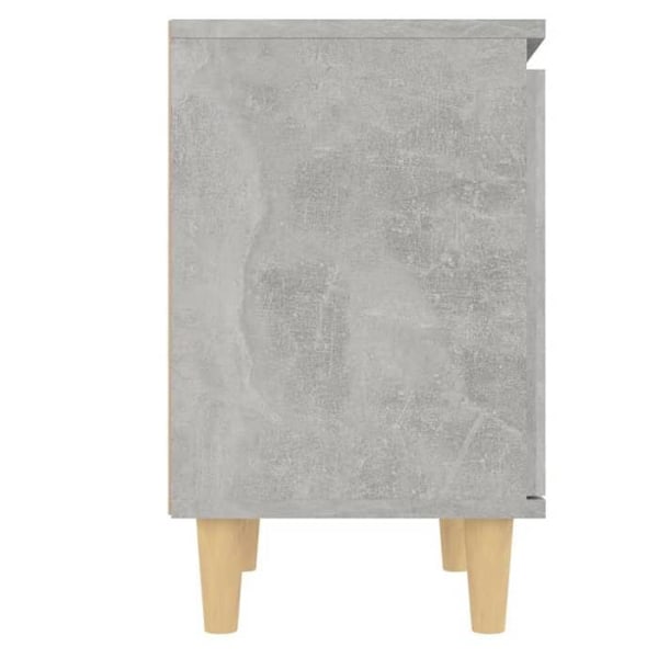 Yöpyöri, jossa on ovi ja lokero, 40 x 30 x 50 cm, harmaan sävyinen tekninen puu, DEC033211 kastanj