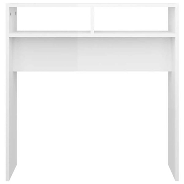 Entréemøbel konsolbord design elegant med skabe 78 x 30 x 80 cm hvid spånplade DEC031727 Vit