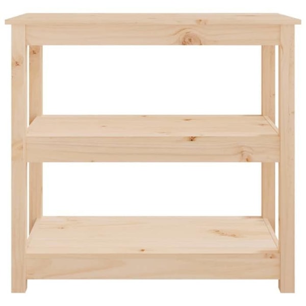 Praktisk konsolbord med hyllor för en organiserad entré 80 x 40 x 74 cm furu DEC031575 kastanj