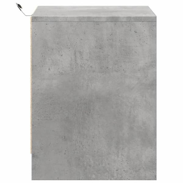 Sæt med 2 natbord med skuffer og LED 43 x 34 x 45 cm i gråt ingeniørtræ DEC032856 kastanj