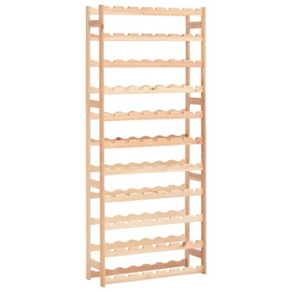 Casier til opbevaring af vinflasker i beige fyrretræ til 77 flasker DEC024345 Beige