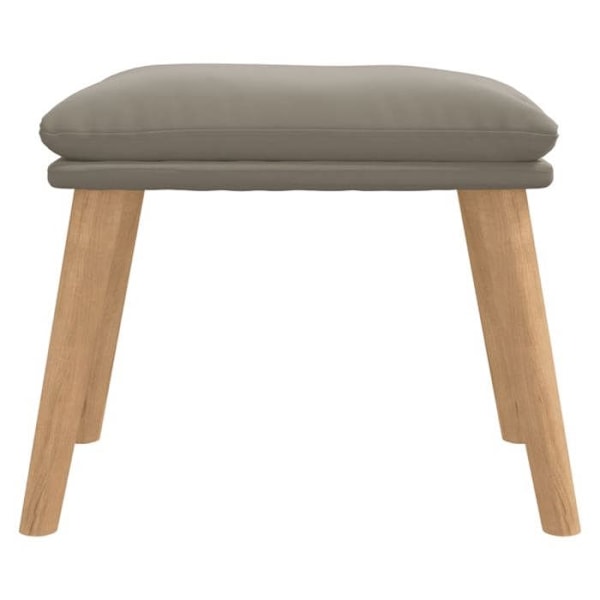 Repose fødder taburet 45 x 29,5 x 35 cm i grå velour DEC030217 Grå