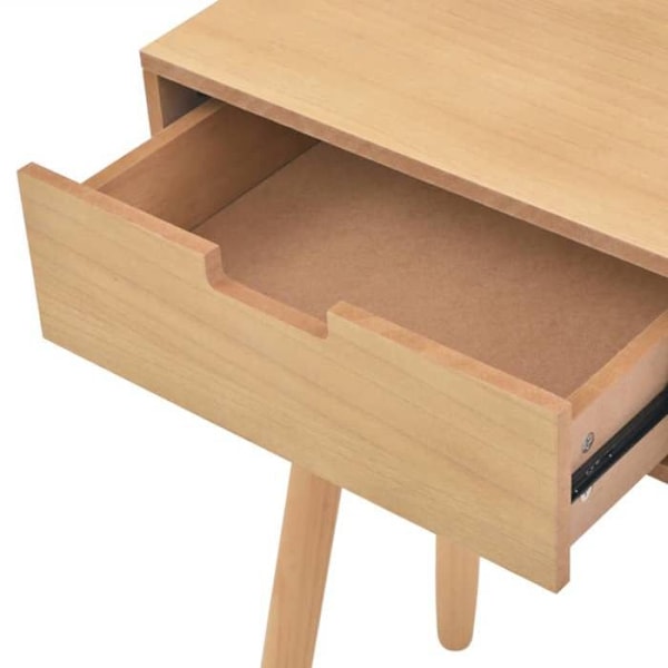 Praktisk konsolbord med skuffer til en organiseret entré 80 x 30 x 72 cm MDF og træ DEC031737 kastanj