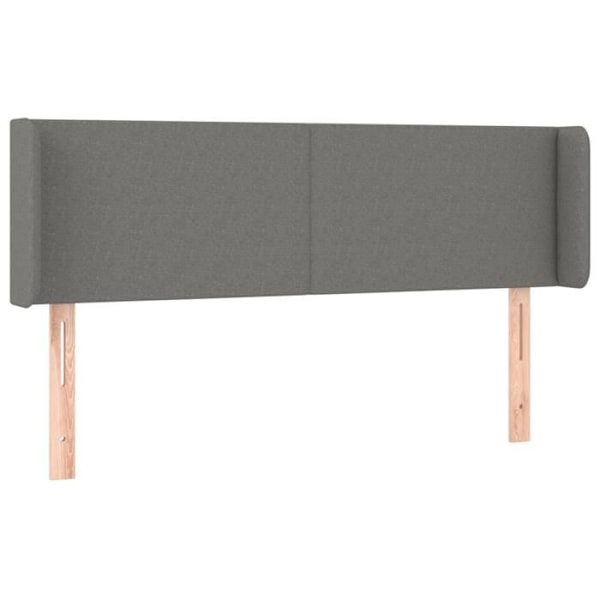 Hovedgærde - Klassisk - Mørkegrå - 147x16x78/88 cm - Justerbar - Holdbar Mörkgrå