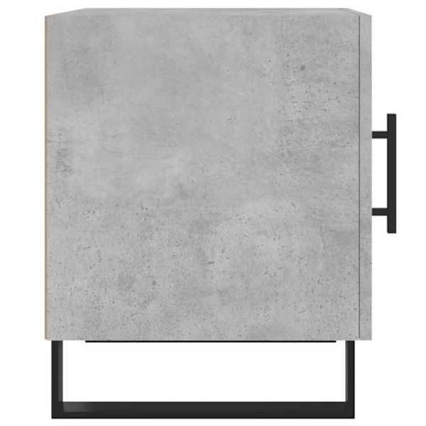 Sæt med 2 natborde med skab med dør 40 x 40 x 50 cm grå ingeniørtræ DEC035395 kastanj