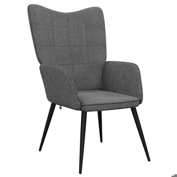 Modern design soffa stol i mörkgrått tyg DEC026692 Grå