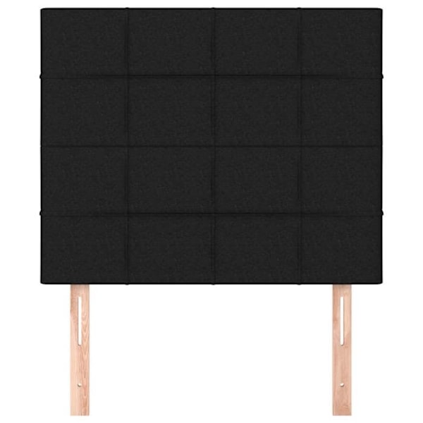 Sänggavel - Ej specificerad - 80x5x78/88 cm - Svart tyg - Klassisk - Höjdjusterbar Svart