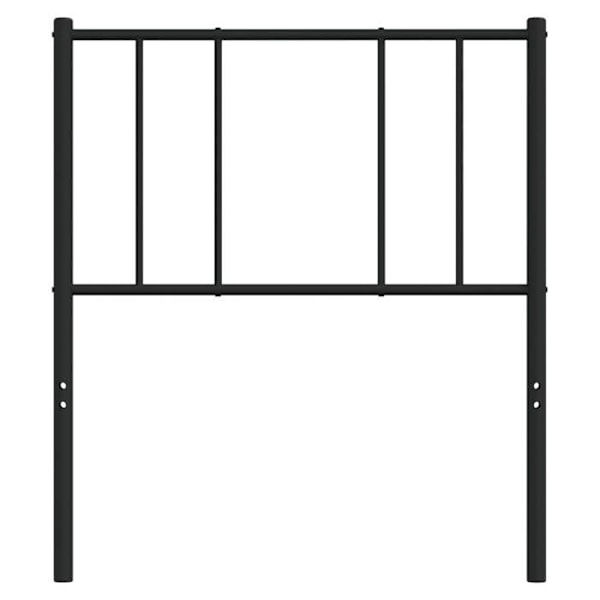 Sängynpääty - TDL - 80 cm - Musta metalli - Klassinen muotoilu - Kestävä ja vakaa Svart