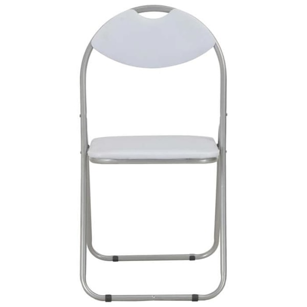 Ruokasalin tuolit - Retrodesign - 2 kpl - Käsinojatuolit - Keinonahka - Valkoinen metalli Vit