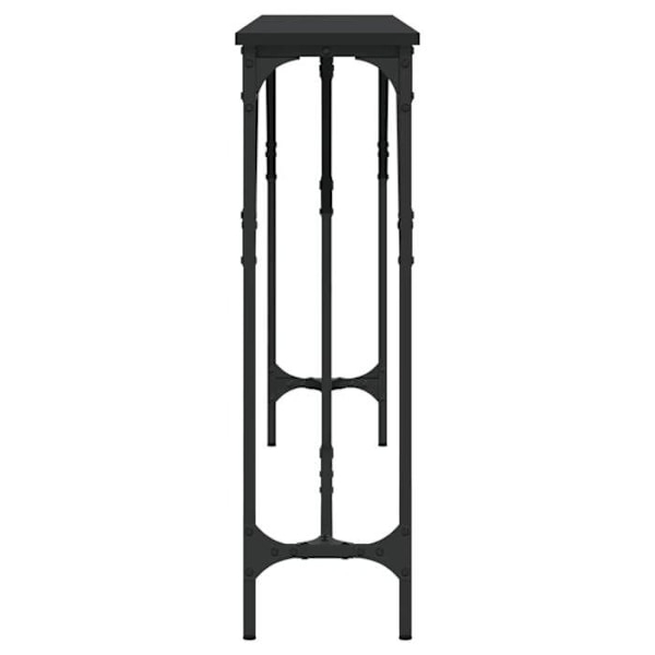 Funktionsdygtig konsolbord og stil 180 x 23 x 75 cm sort ingeniørtræ og metal DEC032123 kastanj