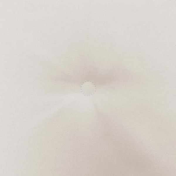 Sæt med 4 havepude til stol 100% polyester vandafvisende creme 40 x 40 x 3