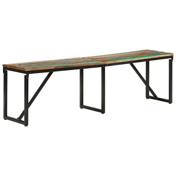 Bänk i köket matrummet 160 x 35 x 46 cm i brunt massivt återvunnet trä DEC024697 kastanj