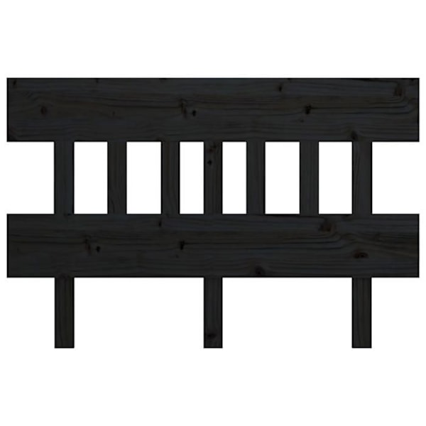 Sänggavel tillbehör sovrum möbel 163,5 x 3 x 81 svart tallträ