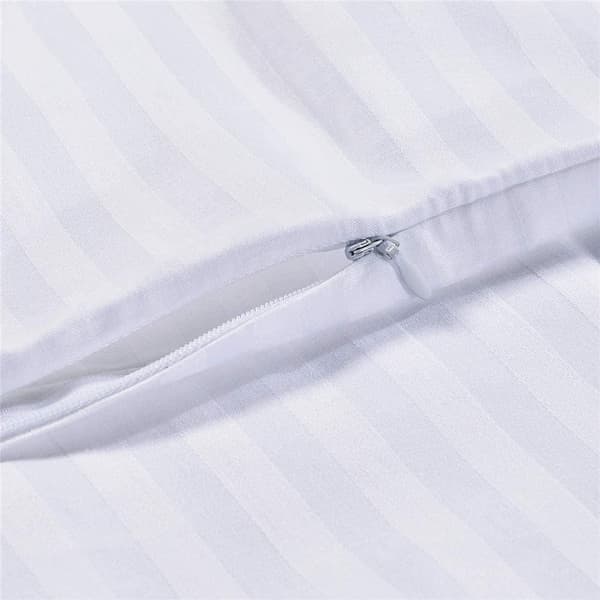 2-pack Premium Kuddskydd 100% Bomull med Dragkedja - King Size
