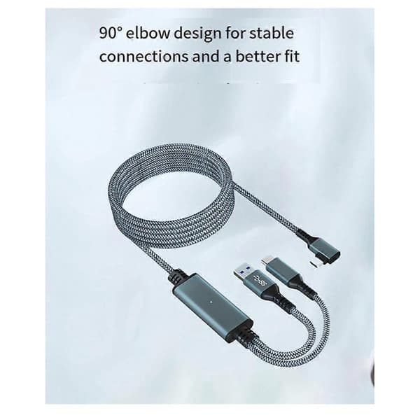 Kompatibel med Meta/ 3 Link-kabel 5M VR-datakabel 2A Snabbladdning 5Gbps Höghastighetsdataöverföringskabel