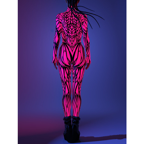 (S)Neon Kostym, UV-ljus Set Kostym