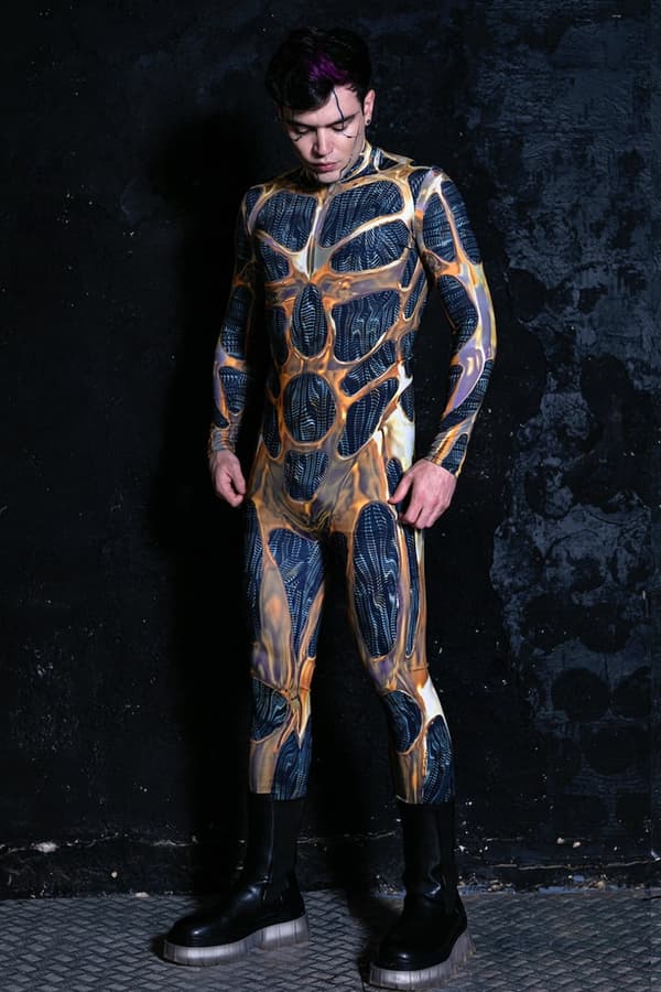 (M) Cyborg Herrkostym, Halloweenkostym för män