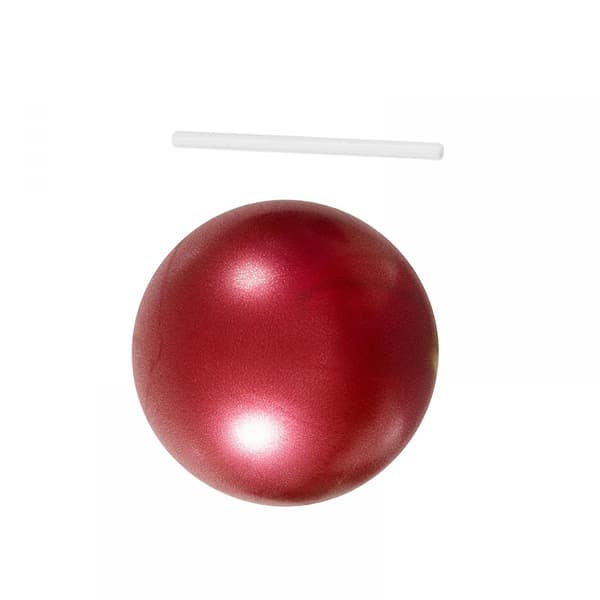 Liten Pilatesboll Kraftig Träningsboll för Hemmagym Balans Röd