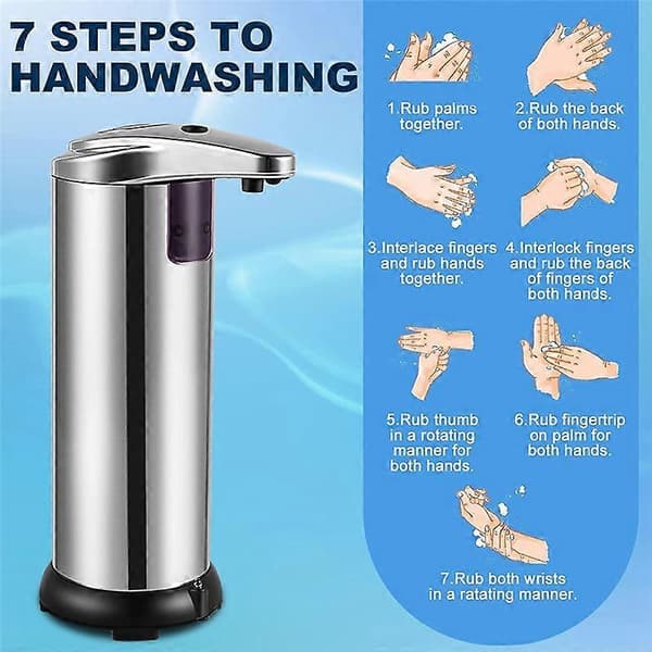 Automatisk tvåldispenser beröringsfri, infraröd rörelsesensor smart handtvåldispenser